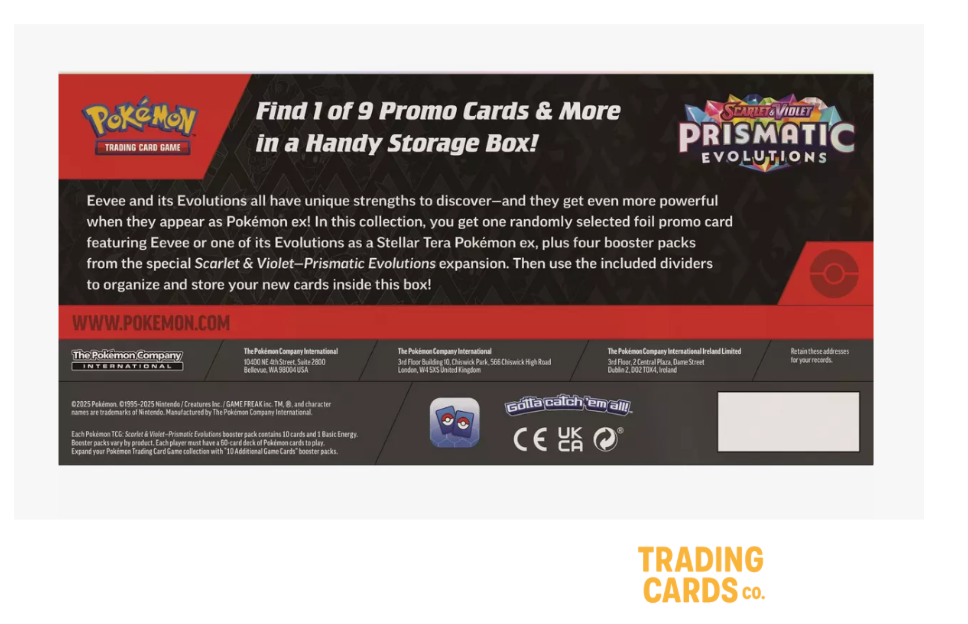 Pokemon Prismatic Evolutions Surprise Box