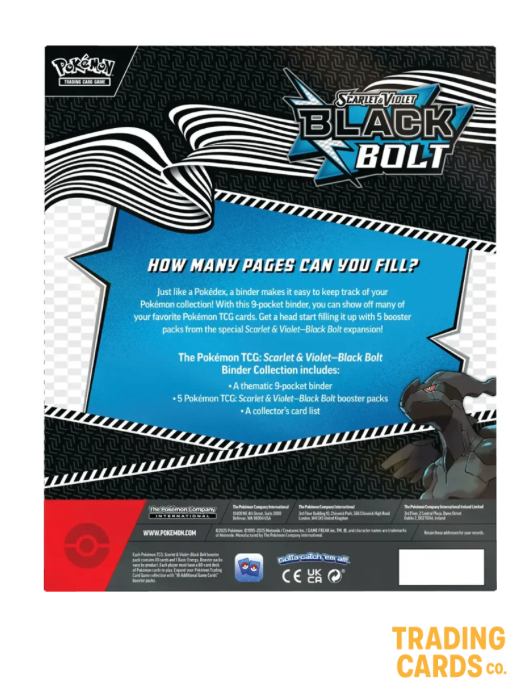 Pokemon Black Bolt Binder Collection