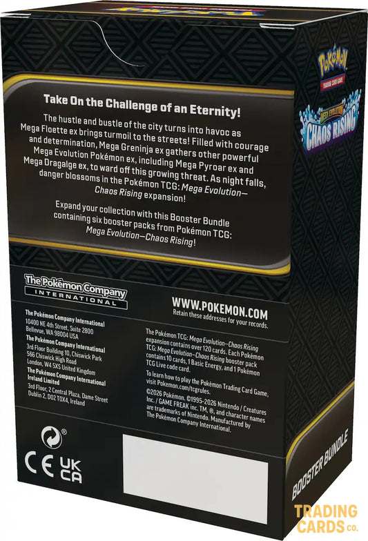 Pokemon Chaos Rising Booster Bundle — Back