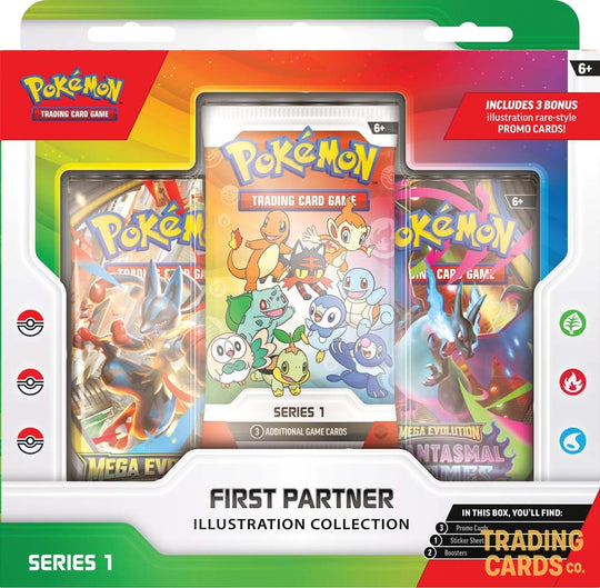 Pokemon First Partner Illustration Collection (Series 1) — Front