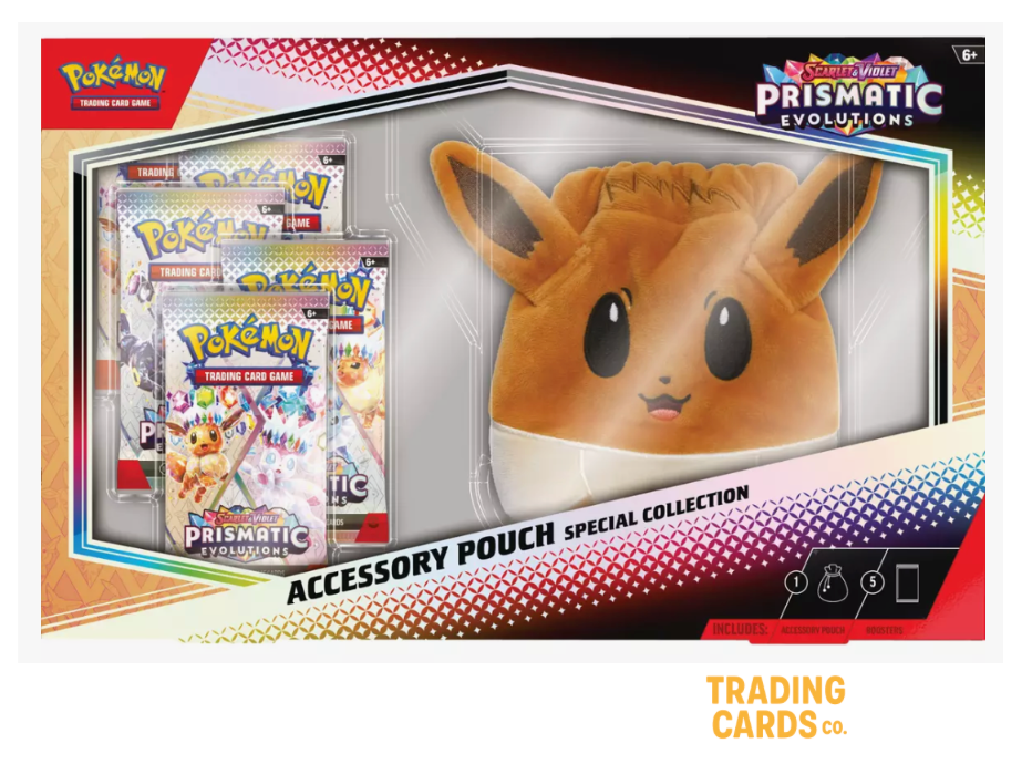 Pokemon TCG Prismatic Evolutions Accessory Pouch Special Collection Box Sealed