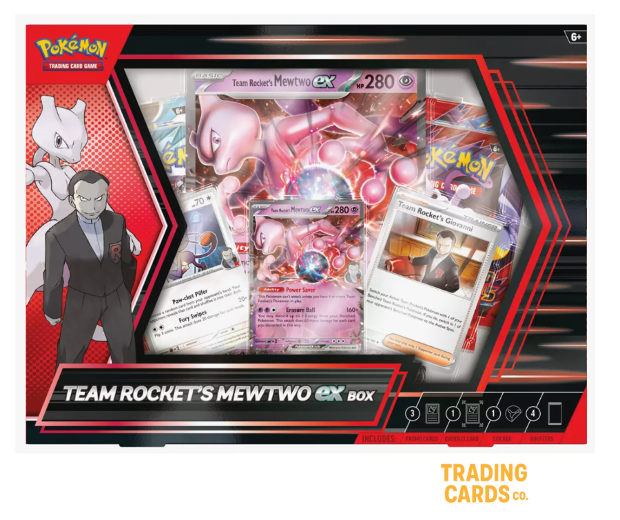 Pokemon Team Rocket's Mewtwo ex Box