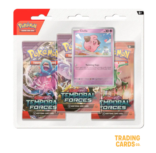 Pokemon Temporal Forces 3 Pack Blister Cleffa/Cyclizar