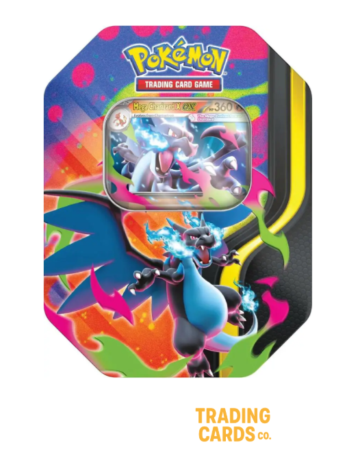 Pokemon Mega Charizard Tin (Mega Charizard X/Y)